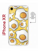 Чехол-накладка iPhone XR Kruche Magnet Print Глазунья