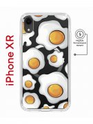 Чехол-накладка iPhone XR Kruche Magnet Print Глазунья