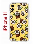 Чехол-накладка iPhone 11 Kruche Print Кокосы