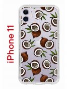 Чехол-накладка iPhone 11 Kruche Print Кокосы