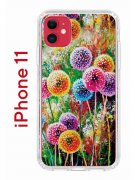 Чехол-накладка iPhone 11 Kruche Print Одуванчики