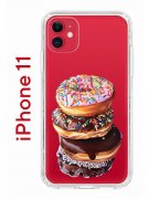 Чехол-накладка iPhone 11 Kruche Print Donuts
