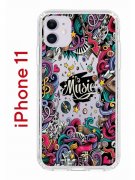 Чехол-накладка iPhone 11 Kruche Print Music