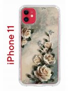 Чехол-накладка iPhone 11 Kruche Print Белая роза