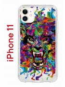 Чехол-накладка iPhone 11 Kruche Print Colored beast
