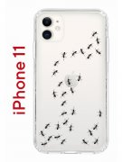 Чехол-накладка iPhone 11 Kruche Print Муравьи