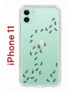 Чехол-накладка iPhone 11 Kruche Print Муравьи