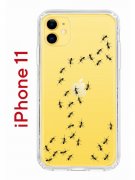Чехол-накладка iPhone 11 Kruche Print Муравьи