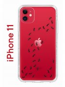 Чехол-накладка iPhone 11 Kruche Print Муравьи