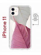 Чехол-накладка iPhone 11 Kruche Magnet Print Pink and white