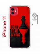 Чехол-накладка iPhone 11 Kruche Magnet Print Born to be a King
