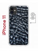 Чехол-накладка iPhone 11 Kruche Magnet Print Cracks