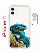 Чехол-накладка iPhone 11 Kruche Magnet Print Змея