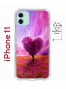Чехол-накладка iPhone 11 Kruche Magnet Print Pink heart