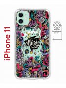 Чехол-накладка iPhone 11 Kruche Magnet Print Music