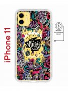 Чехол-накладка iPhone 11 Kruche Magnet Print Music