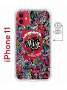 Чехол-накладка iPhone 11 Kruche Magnet Print Music