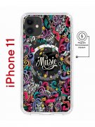 Чехол-накладка iPhone 11 Kruche Magnet Print Music
