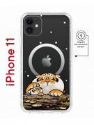 Чехол-накладка iPhone 11 Kruche Magnet Print тигр первый снег