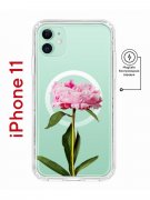 Чехол-накладка iPhone 11 Kruche Magnet Print Пион