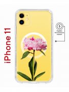 Чехол-накладка iPhone 11 Kruche Magnet Print Пион