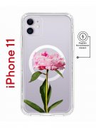 Чехол-накладка iPhone 11 Kruche Magnet Print Пион