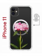 Чехол-накладка iPhone 11 Kruche Magnet Print Пион