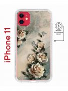 Чехол-накладка iPhone 11 Kruche Magnet Print Белая роза