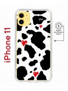 Чехол-накладка Apple iPhone 11 (598890) Kruche PRINT Корова