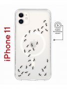 Чехол-накладка iPhone 11 Kruche Magnet Print Муравьи