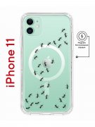 Чехол-накладка iPhone 11 Kruche Magnet Print Муравьи