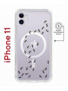 Чехол-накладка iPhone 11 Kruche Magnet Print Муравьи