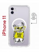 Чехол-накладка Apple iPhone 11 (598890) Kruche PRINT Сова в очках