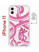Чехол-накладка Apple iPhone 11 (598890) Kruche PRINT Розовая Пантера