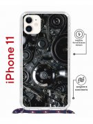 Чехол-накладка iPhone 11 Kruche Magrope Print Двигатель
