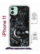 Чехол-накладка iPhone 11 Kruche Magrope Print Двигатель