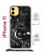 Чехол-накладка iPhone 11 Kruche Magrope Print Двигатель