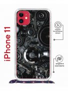 Чехол-накладка iPhone 11 Kruche Magrope Print Двигатель