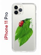 Чехол-накладка iPhone 11 Pro Kruche Print Ladybug