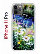 Чехол-накладка iPhone 11 Pro Kruche Print Ромашки у ручья