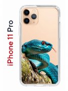 Чехол-накладка iPhone 11 Pro Kruche Print Змея