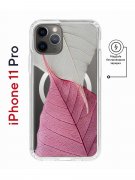 Чехол-накладка iPhone 11 Pro Kruche Magnet Print Pink and white
