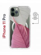 Чехол-накладка iPhone 11 Pro Kruche Magnet Print Pink and white