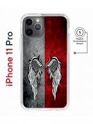 Чехол-накладка iPhone 11 Pro Kruche Magnet Print Крылья