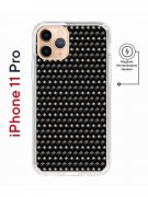 Чехол-накладка iPhone 11 Pro Kruche Magnet Print Карбон