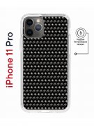 Чехол-накладка iPhone 11 Pro Kruche Magnet Print Карбон