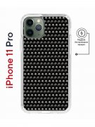 Чехол-накладка iPhone 11 Pro Kruche Magnet Print Карбон