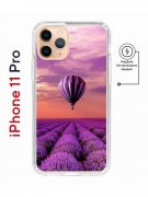Чехол-накладка iPhone 11 Pro Kruche Magnet Print Лавандовый рай