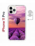 Чехол-накладка iPhone 11 Pro Kruche Magnet Print Лавандовый рай