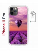 Чехол-накладка iPhone 11 Pro Kruche Magnet Print Лавандовый рай
